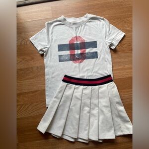 Art Class White and Red Kids Matching Set